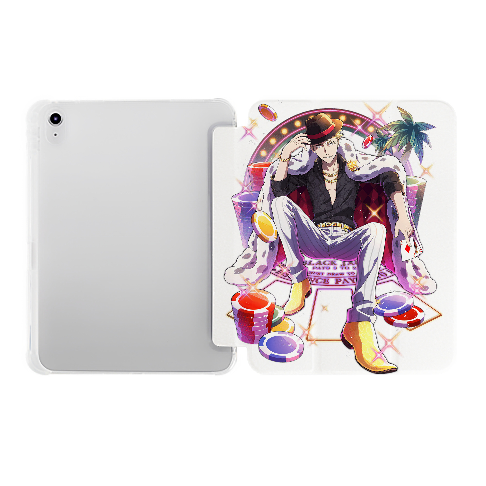 （画像用） 文豪ストレイドッグス Bungo Stray Dogs IPad ケース ペン収納付き 三つ折りスタンド PUレザー×シリコン 対応機種9.5/10.5/10.9インチ